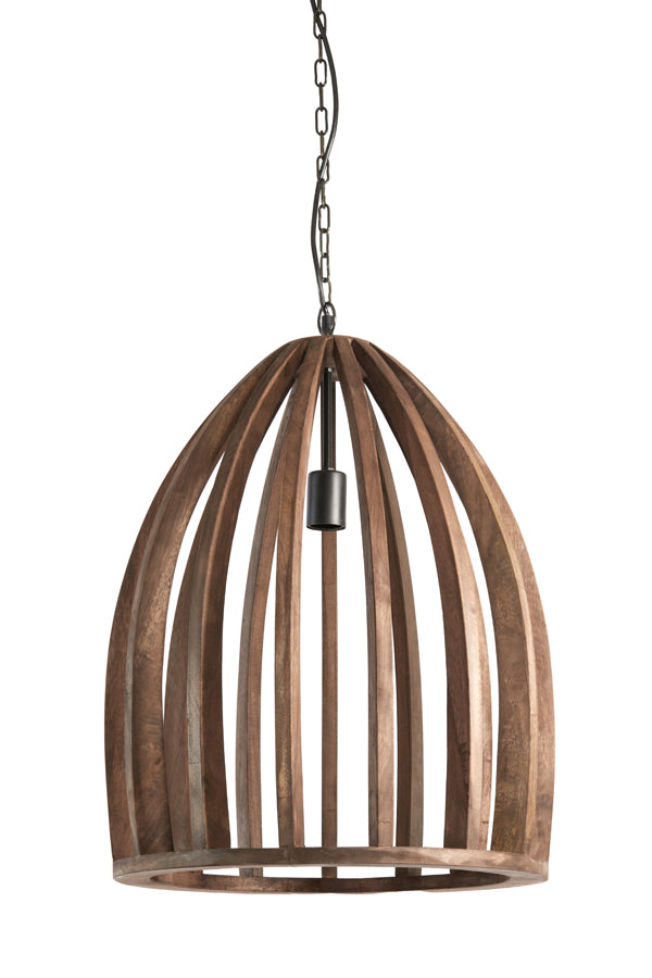 Light & Living hanglamp HARANKA - bruin - Ø47x56cm