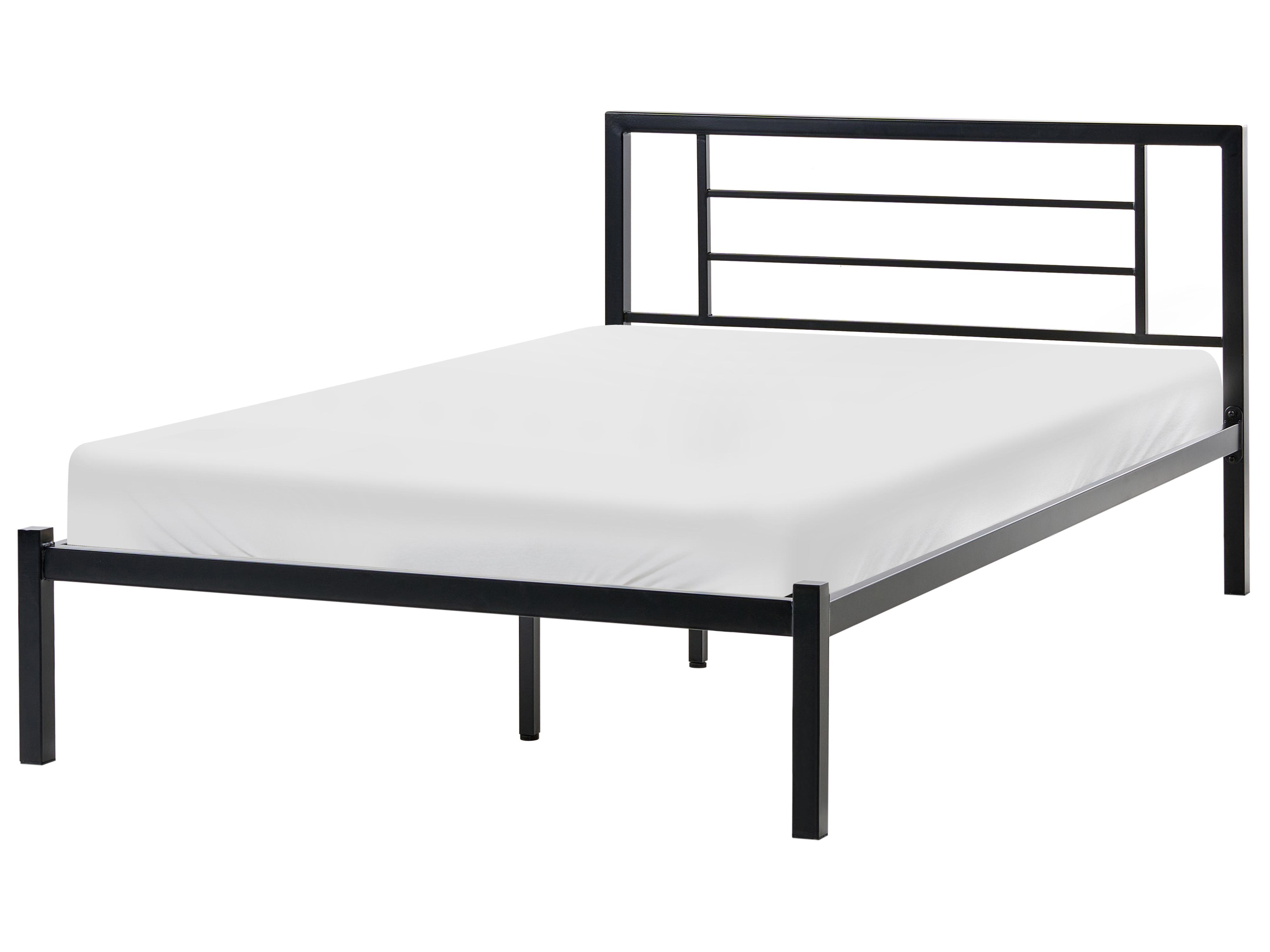 Bed Metal CUSSET 120 x 200 cm (EU Small Double) Black