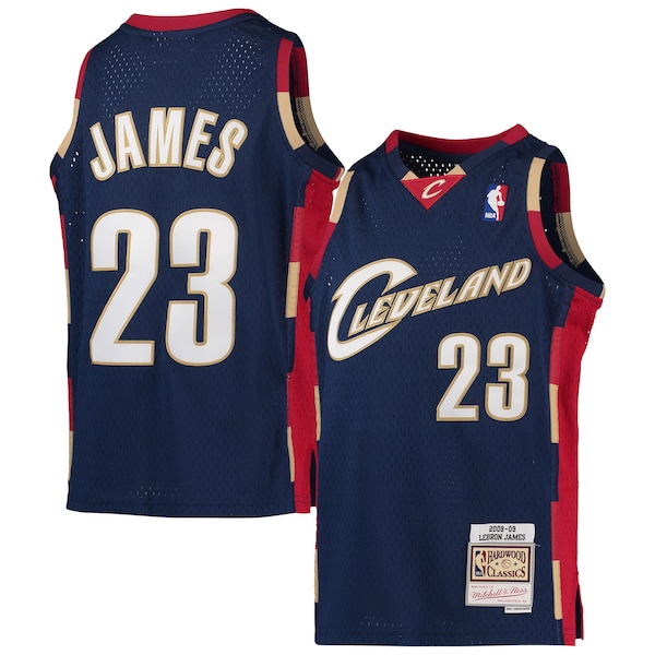 LeBron James Cleveland Cavaliers  Youth 2008-09 Hardwood Classics Swingman Jersey - Navy
