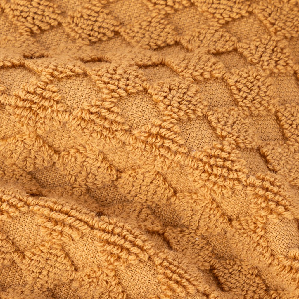 Toalha de Banho Algodão Favos Amarelo ESNA