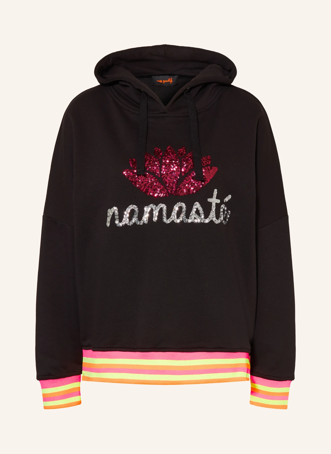miss goodlife Hoodie mit Pailletten