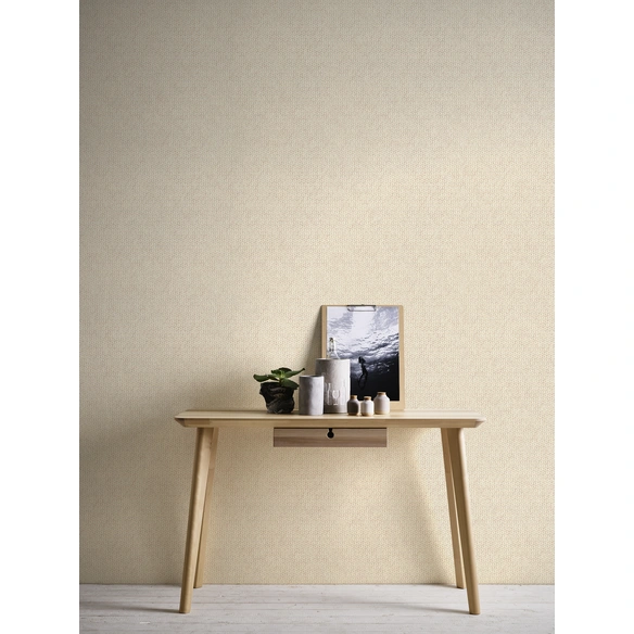 Vliestapete, BxL: 53 x 1005 cm, cremefarben
