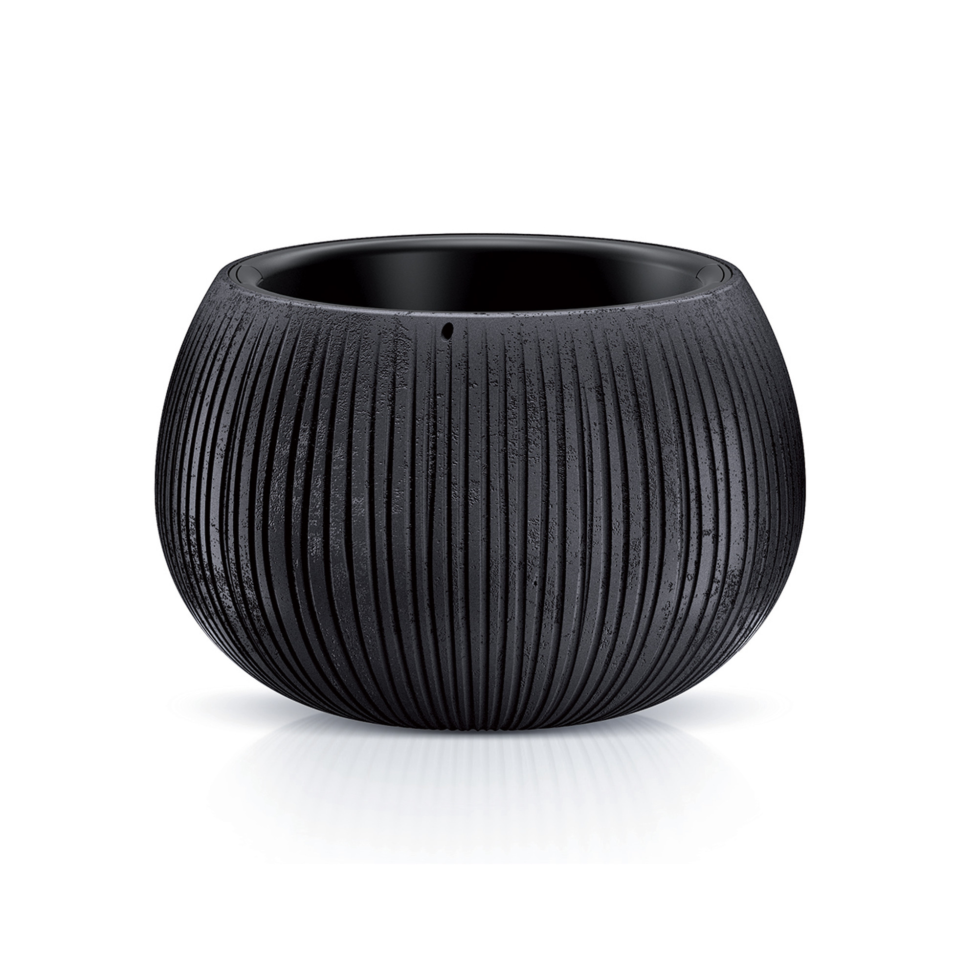 Donica ogrodowa Beton Bowl 24 cm czarny PROSPERPLAST