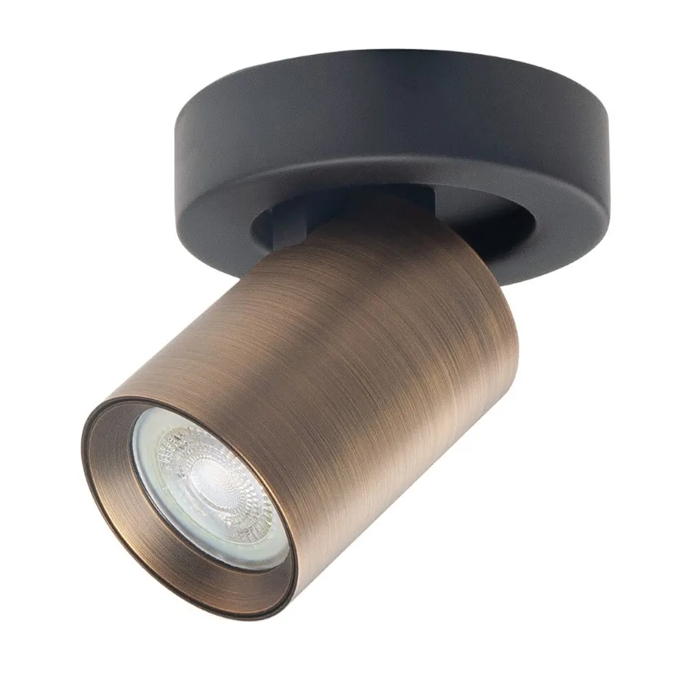 Highlight spot Oliver - 1 lichts - 10 x 13  cm - zwart brons