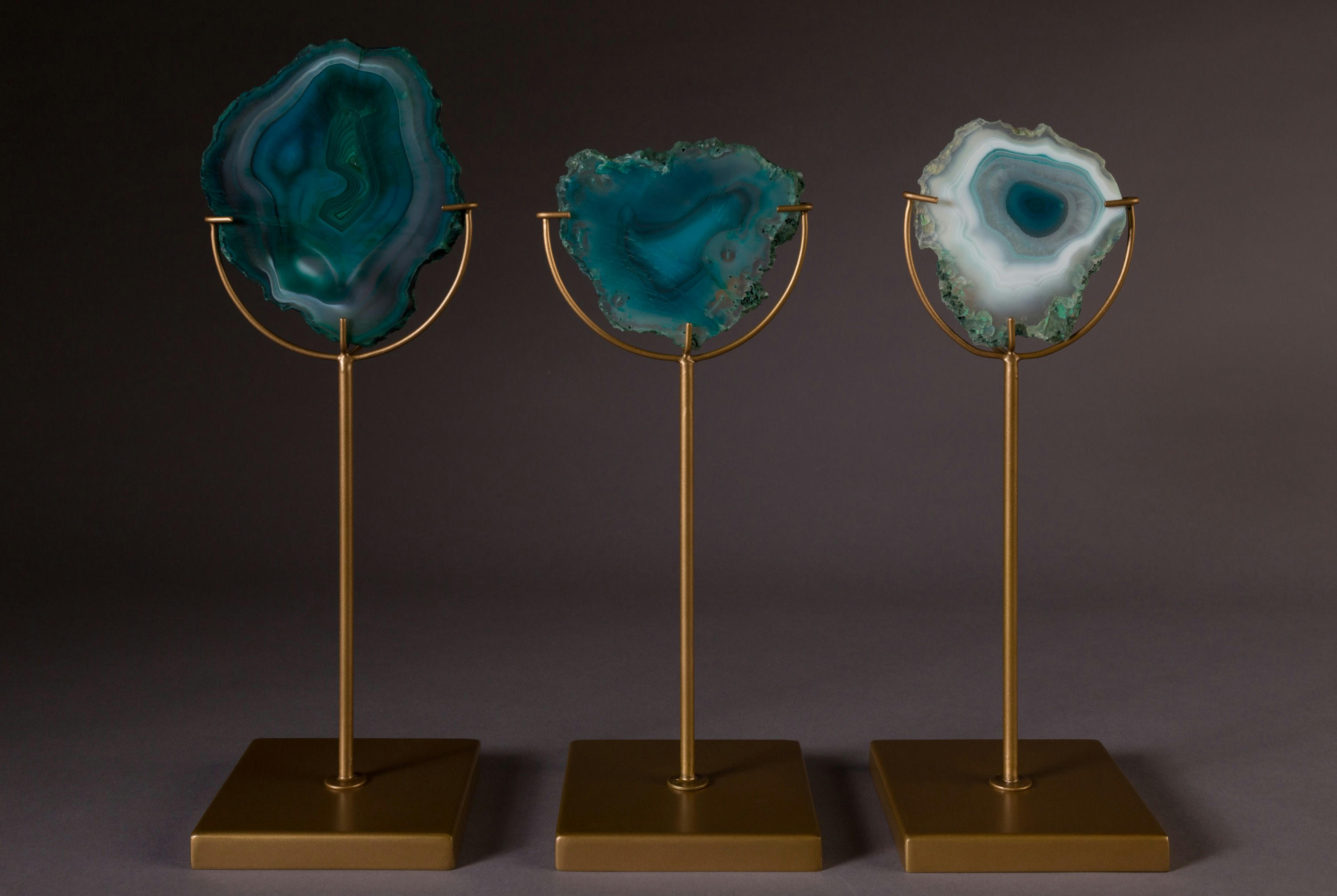 GEM - Bougeoir en pierre vert