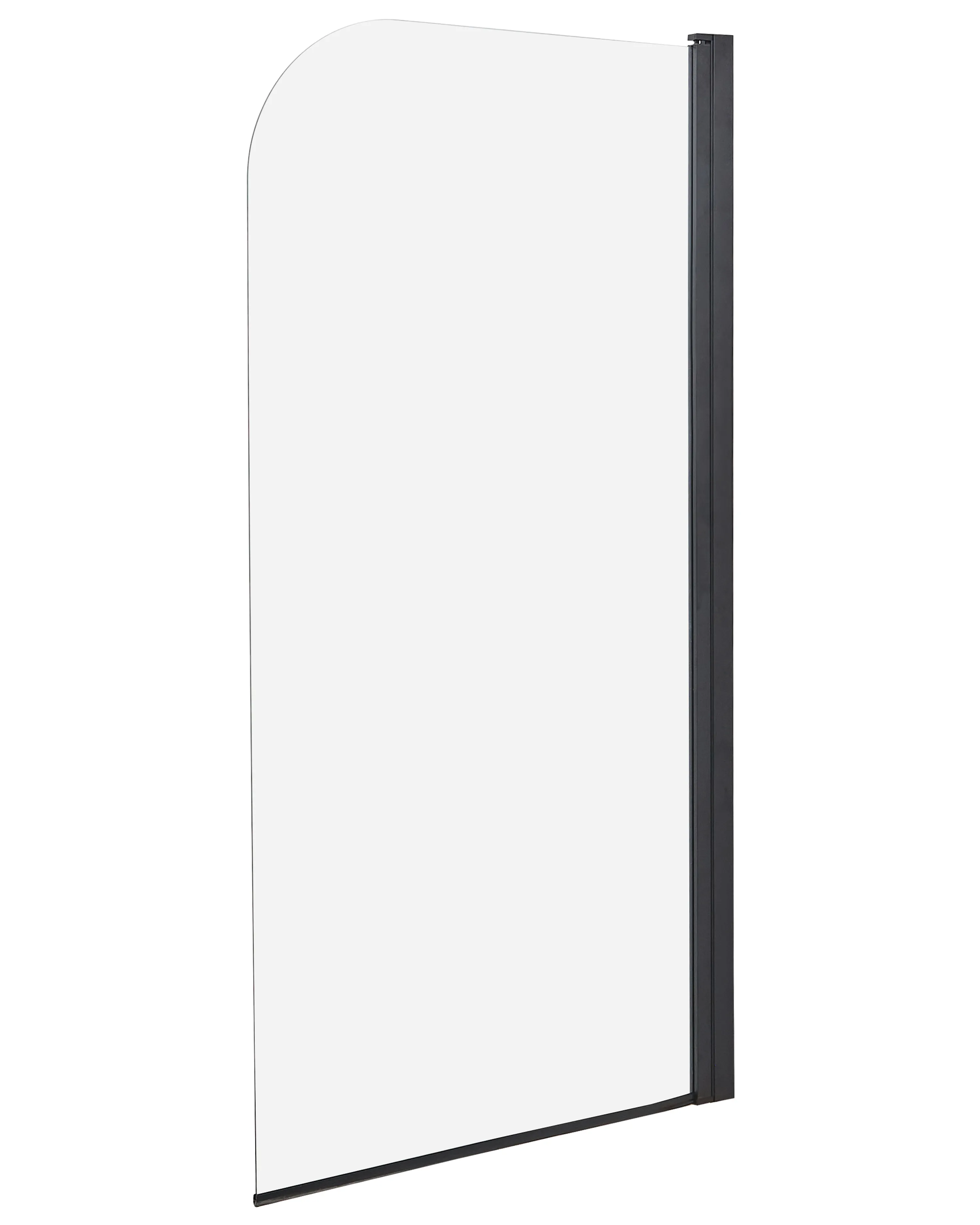 Shower Bath Screen LAPAN 1400 x 700 mm Black