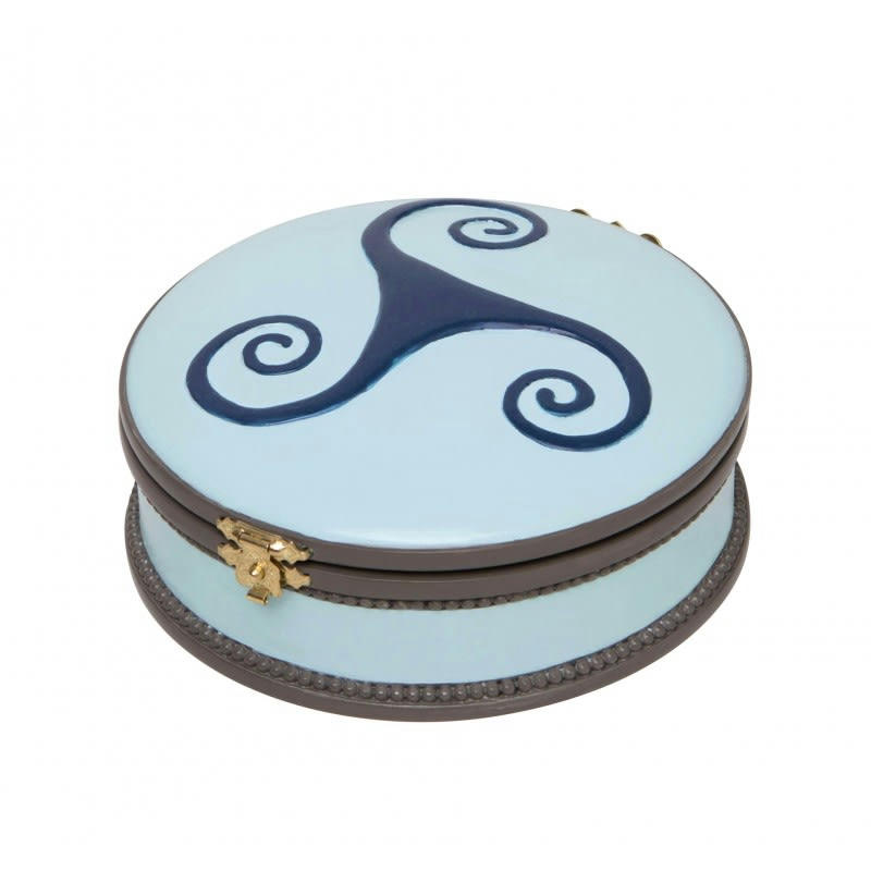 - Boîte à bijoux musicale ronde Ballerine bleue