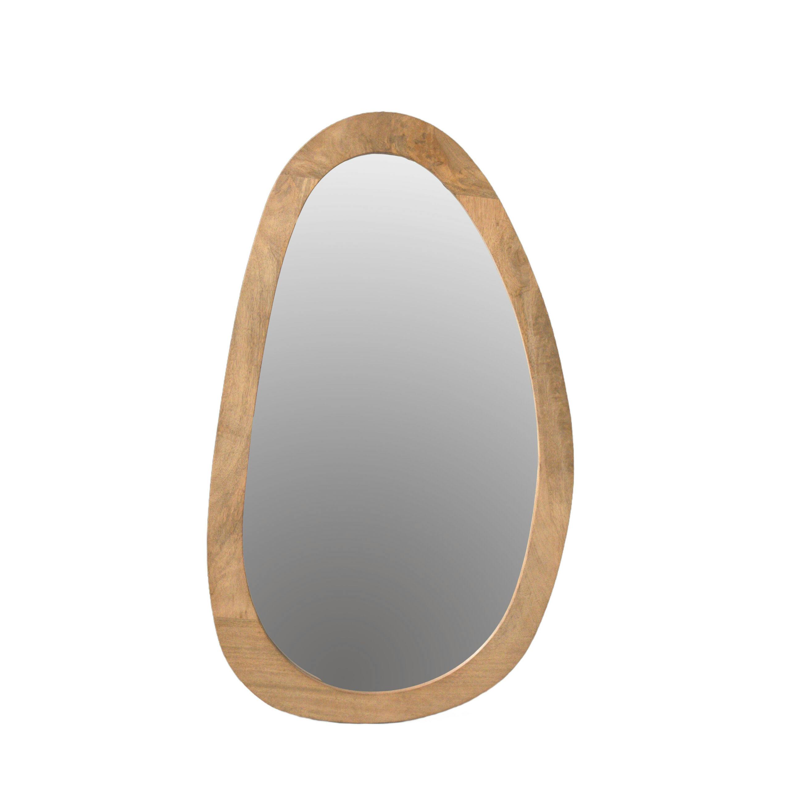 Miroir design organique en bois de manguier 70 x 120 cm ASPEN