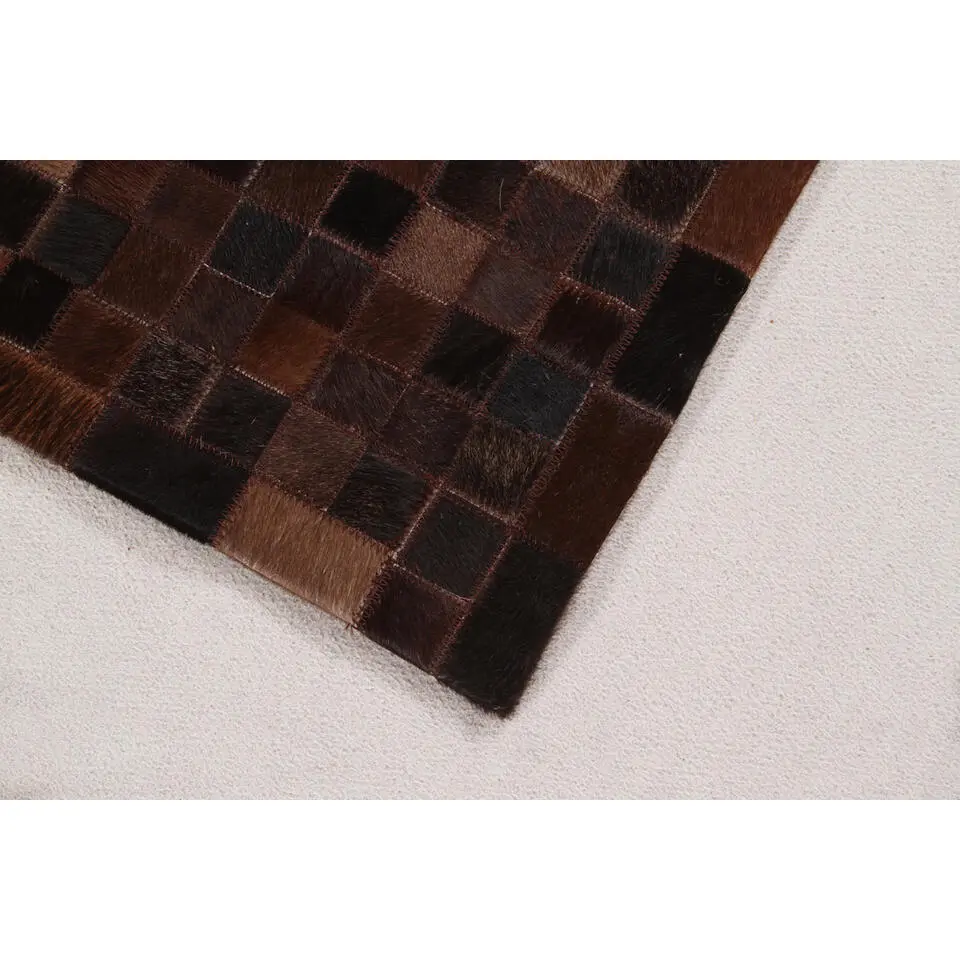 Dutch Lifestyle - Leder - Vloerkleed - 160x230cm - Bruin