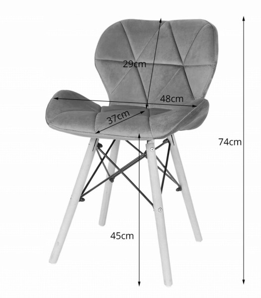 Zestaw stół okrągły TODI 80cm biały   4 krzesła LAGO granat