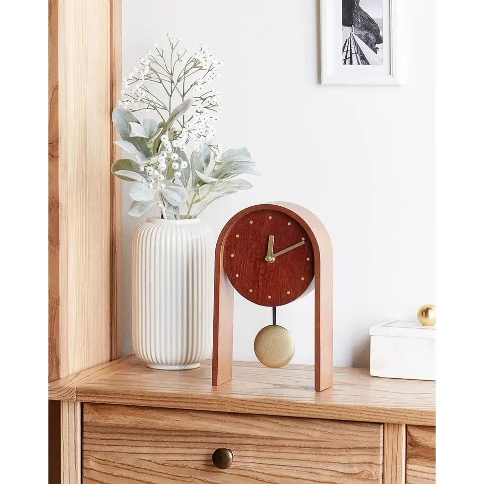 FERDEN - Klok - Donkerhout - MDF