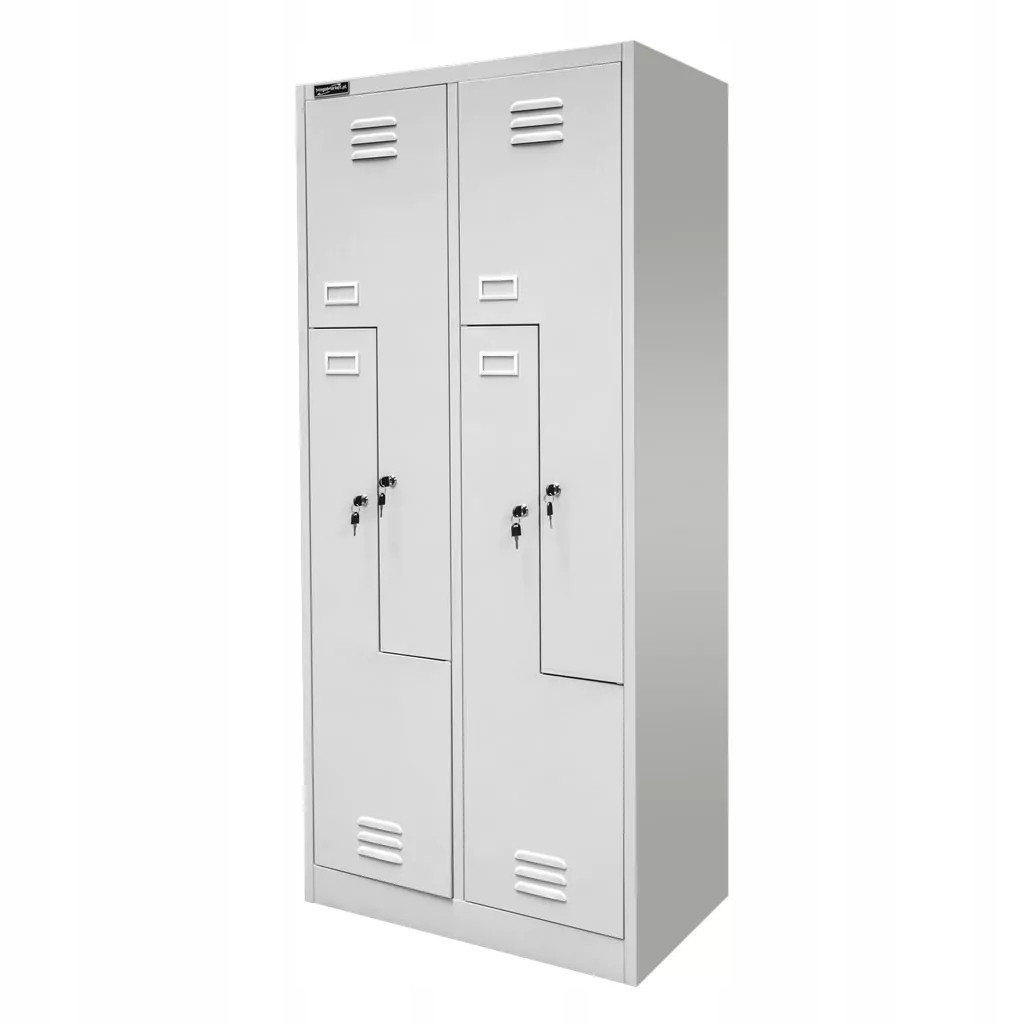 Szafka Metalowa Ubraniowa BHP Typu L 180x80x50cm Szara Mega-M