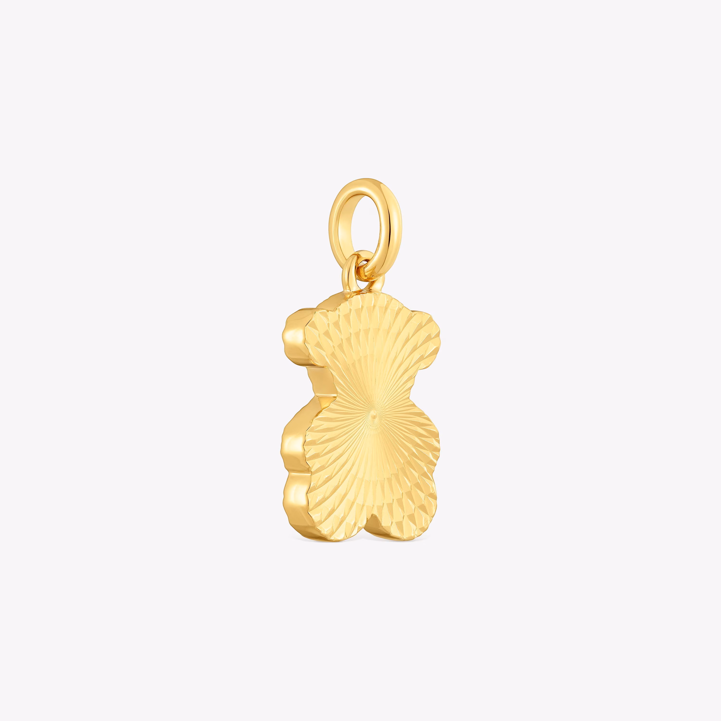 Colgante oso texturizado con baño de oro 18 kt sobre plata Sweet Dolls