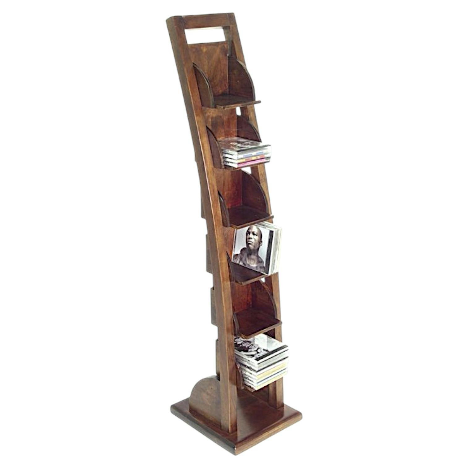 Etagère range CD hévéa 6 étages 115cm MAORI