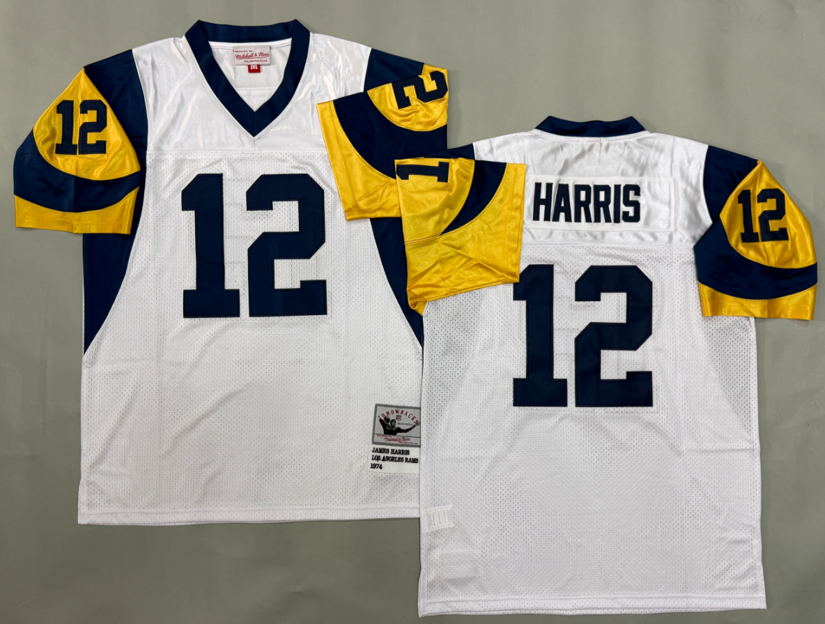 James Harris Los Angeles Rams Authentic Throwback Retired Player Jersey