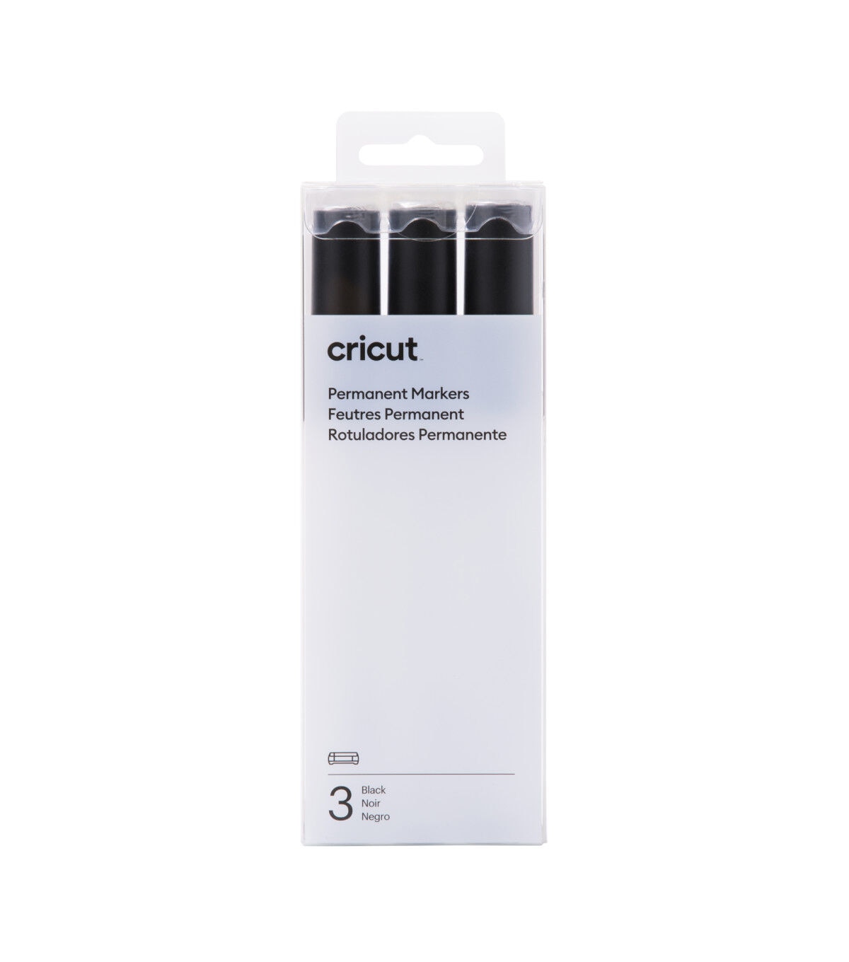 Cricut 2.5mm Black Permanent Markers 3pk