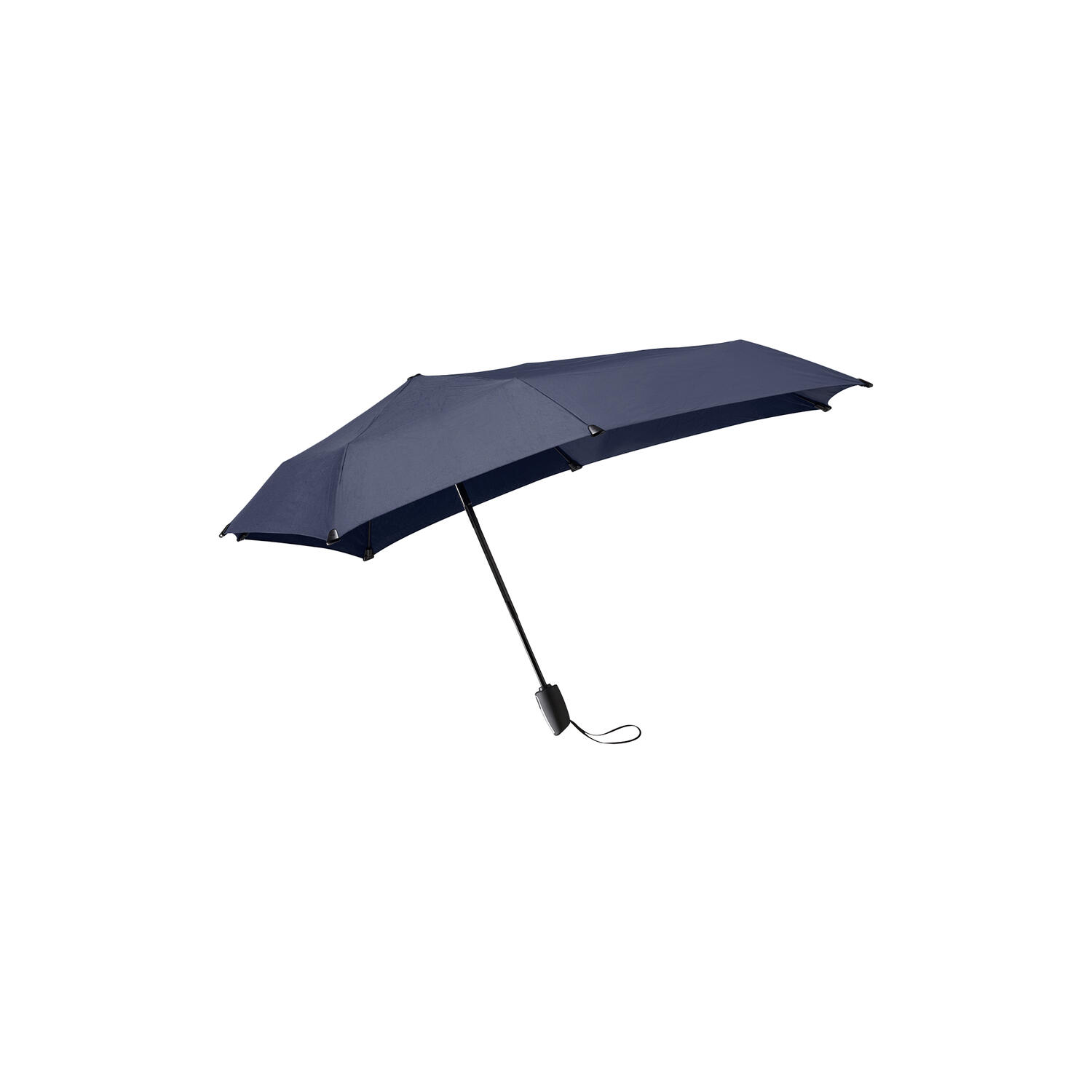 Mini automatic foldable storm umbrella, midnight blue