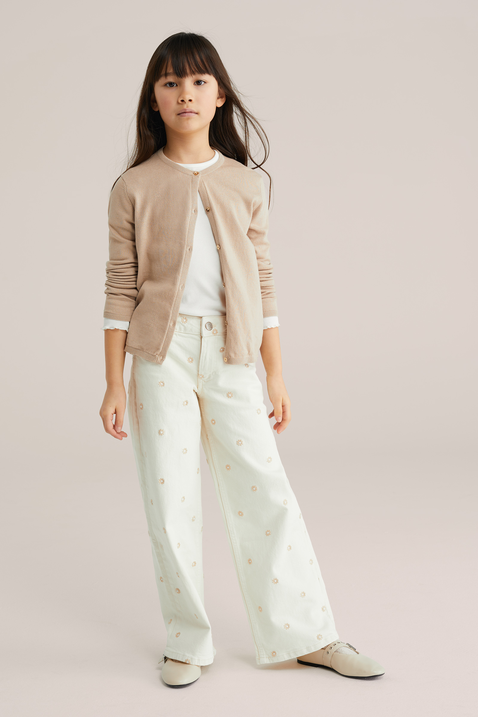 Meisjes gebreide vest