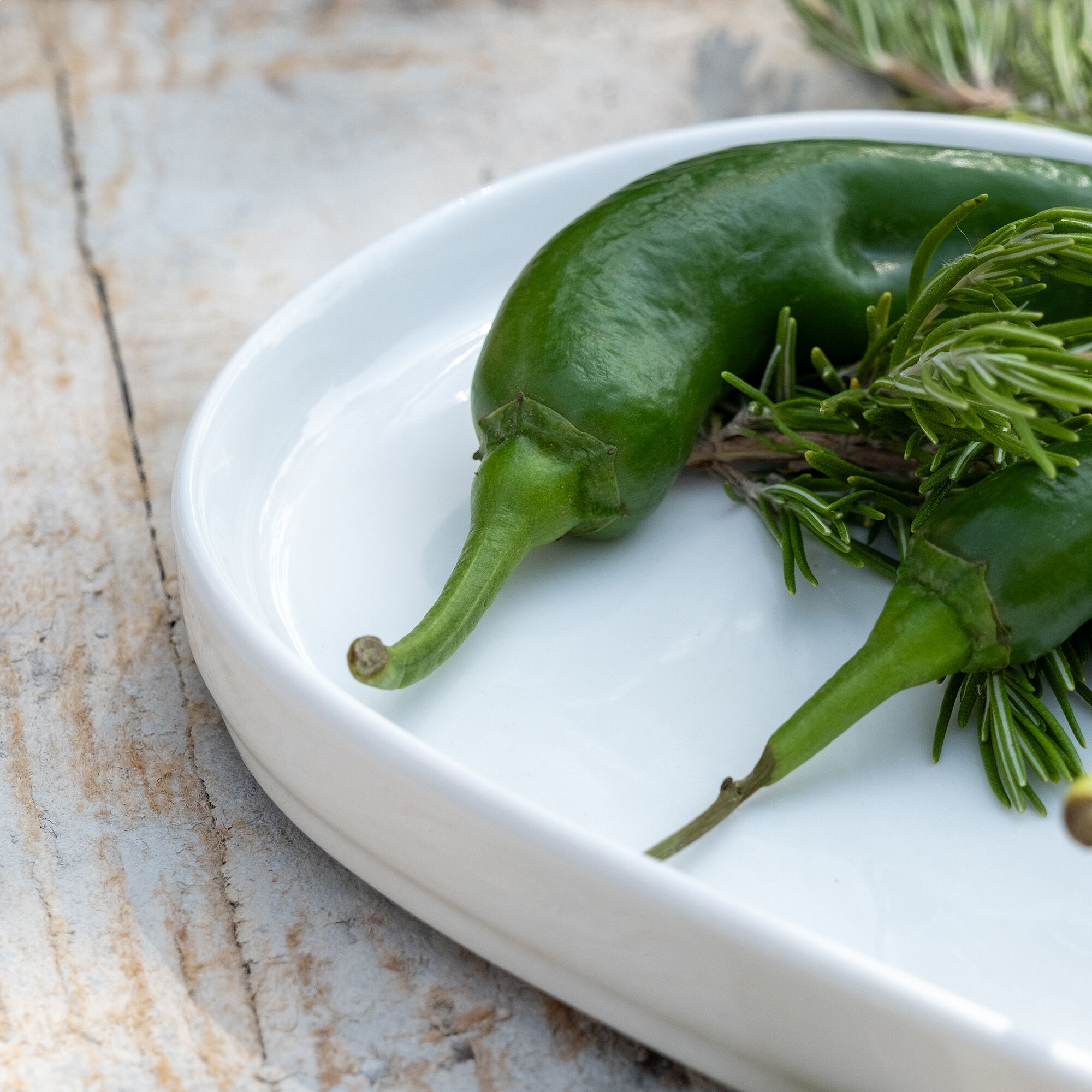 OVA - Plat ovale en porcelaine L33cm - blanc