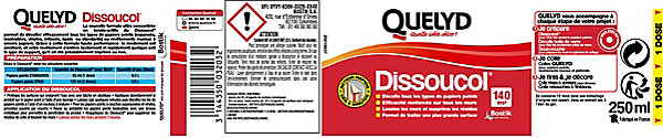Décolleur de papier peint Dissoucol - surface de couverture 140 m² - contenance 0,25 L - Quelyd 30611831
