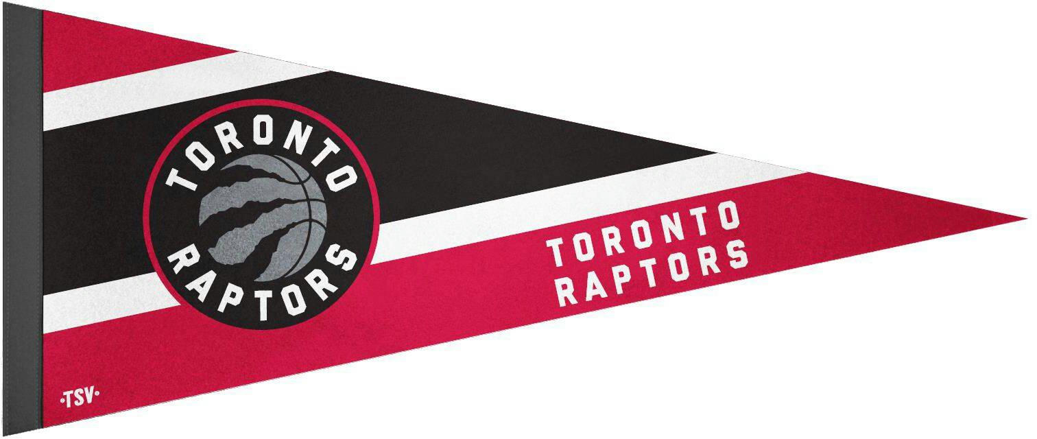 Toronto Raptors Team Pennant For NBA Basketball Fans/Collectors, 12-in x 30-in