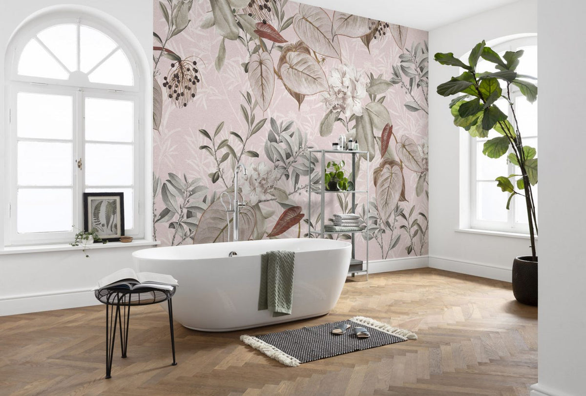 Komar fotobehang bloemen roze - 350 x 250 cm - 611647