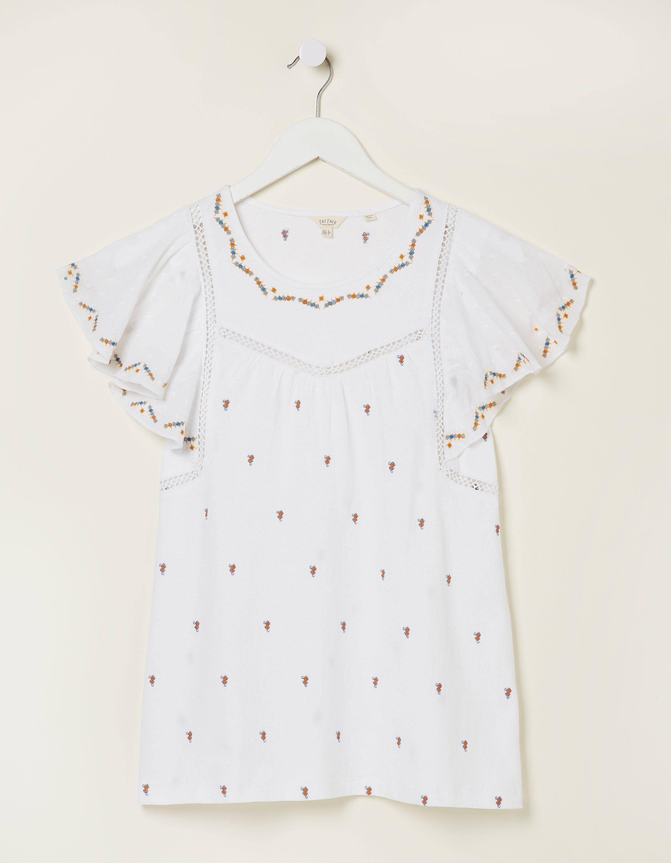 Leah Embroidered Top