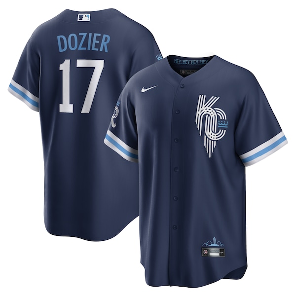 Hunter Dozier Kansas City Royals Nike City Connect Replica Player Jersey - Navy