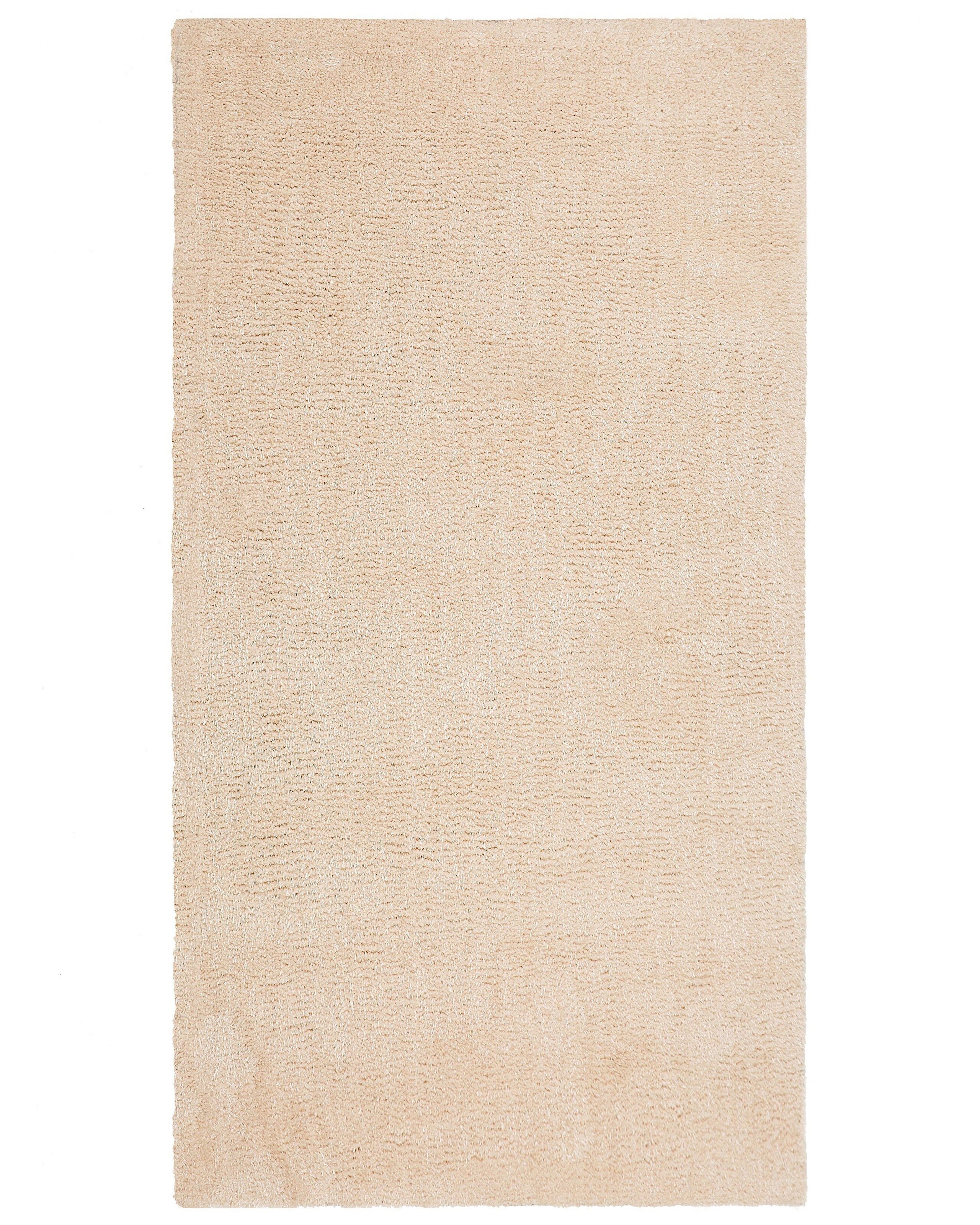 Dywan gruby miękki 80x150 cm beżowy