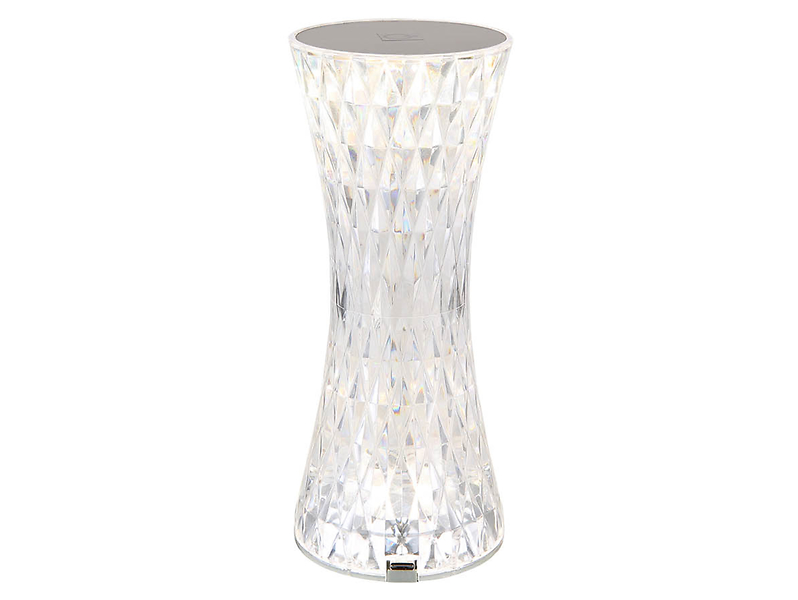 Lampa stołowa Gixi LED transparentna