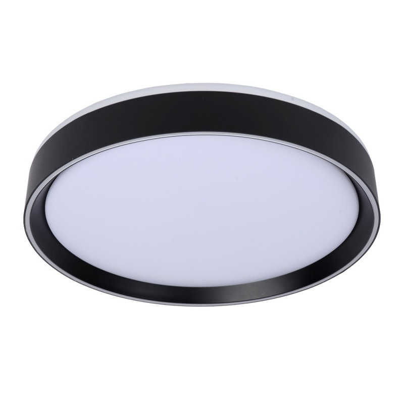 Plafonnier LED Nuria noir dimmable Ø 40 cm 24 W LUCIDE