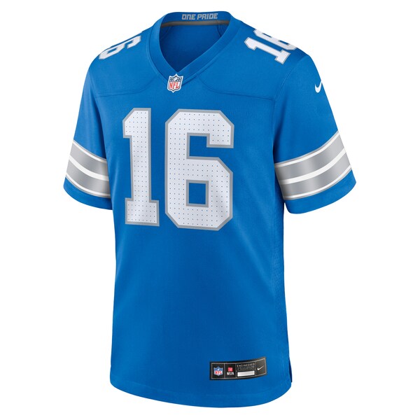 Jared Goff Detroit Lions Nike Game Jersey - Blue