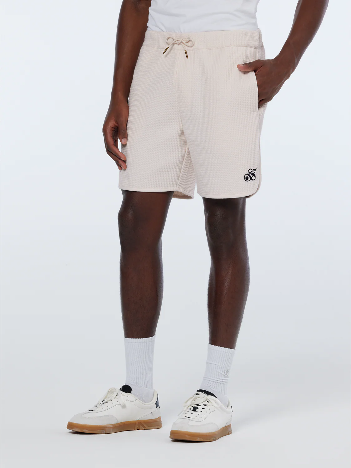 Relaxed Fit Sporty Waffle Bermuda Short