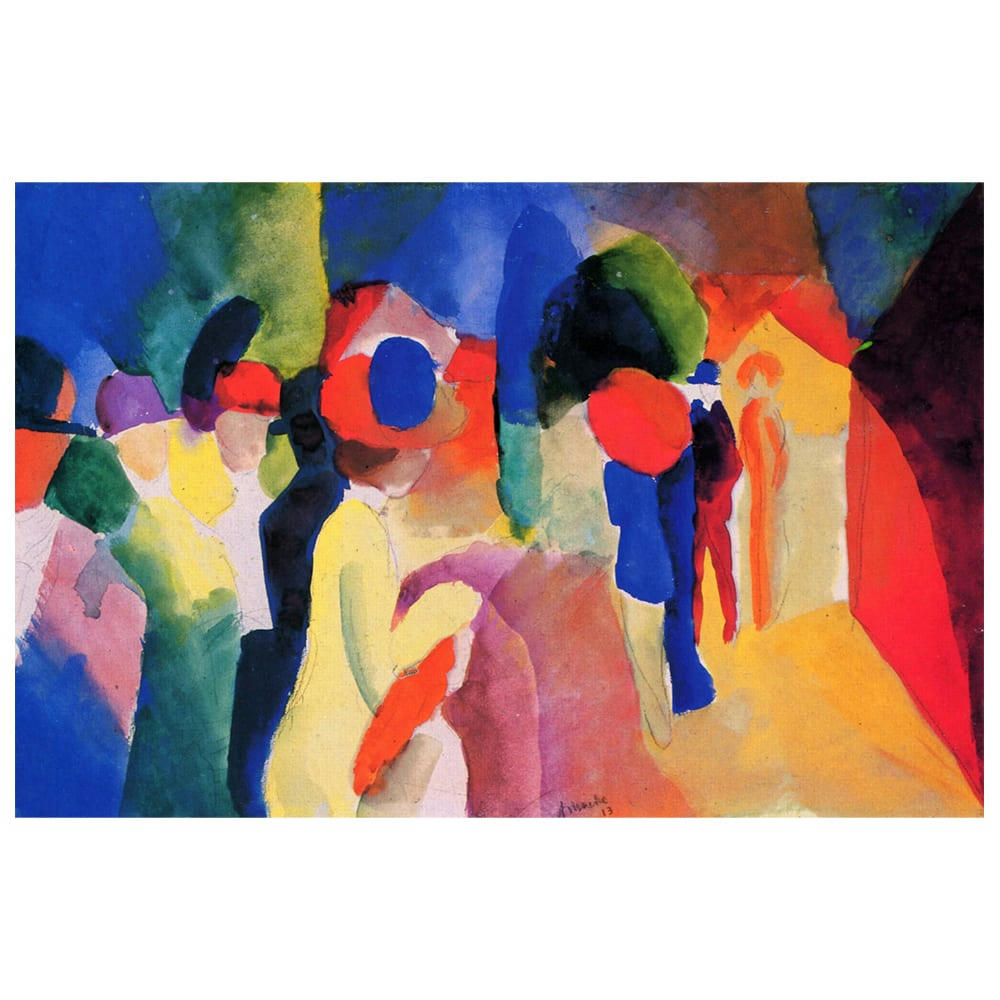 - Tableau Femme à la Veste Jaune August Macke 60x90cm