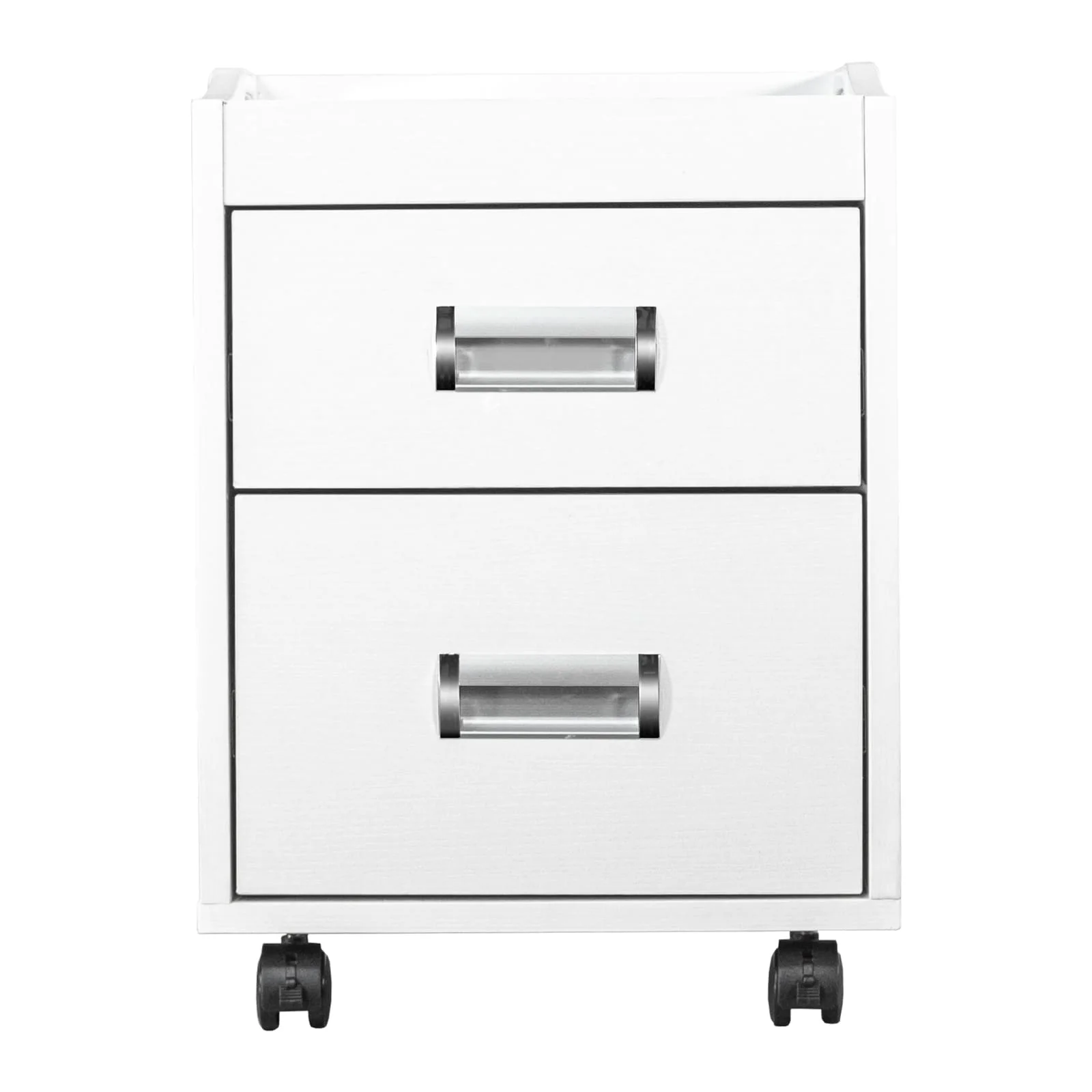 Alera Pedi Cart Pedicart Drawer Trolley for Pedicure Chair Spa Nail Salon, White - N/A
