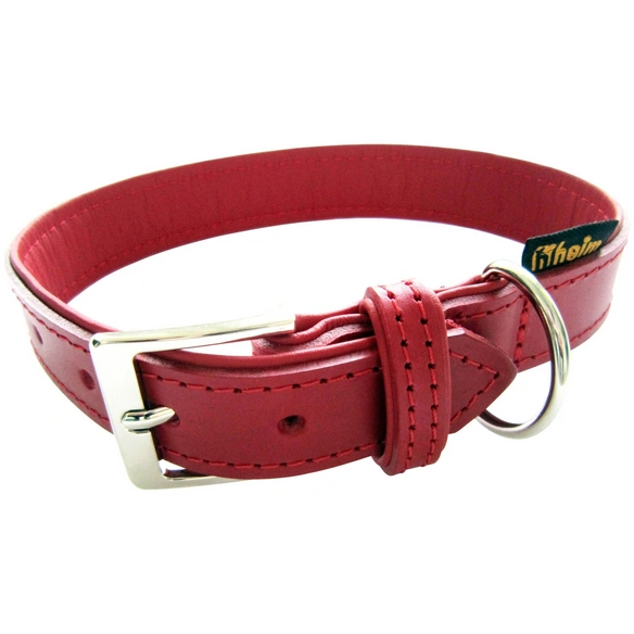 Halsband, Florenz, 2,5/ 40 cm, Rindsleder, Rot