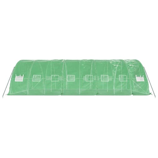 NNEVL Greenhouse with Steel Frame Green 40 m&sup2; 8x5x2.3 m