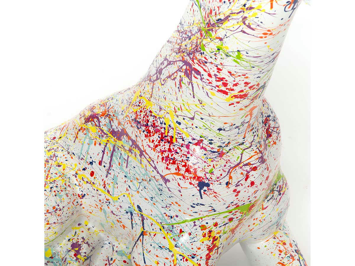 SPLASH - Girafe couchée en résine