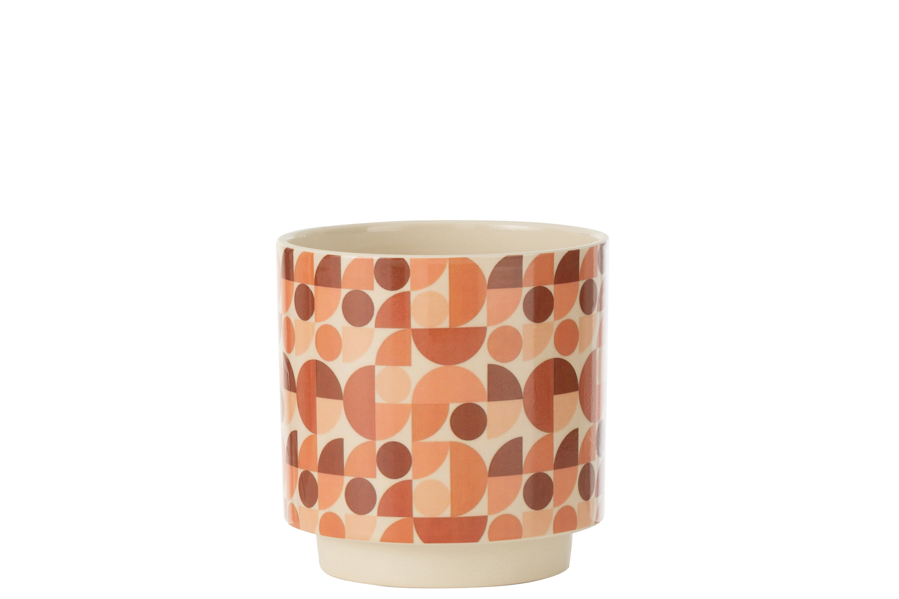 J-Line bloempot Trivial - keramiek - mix - large - Ø 14 cm