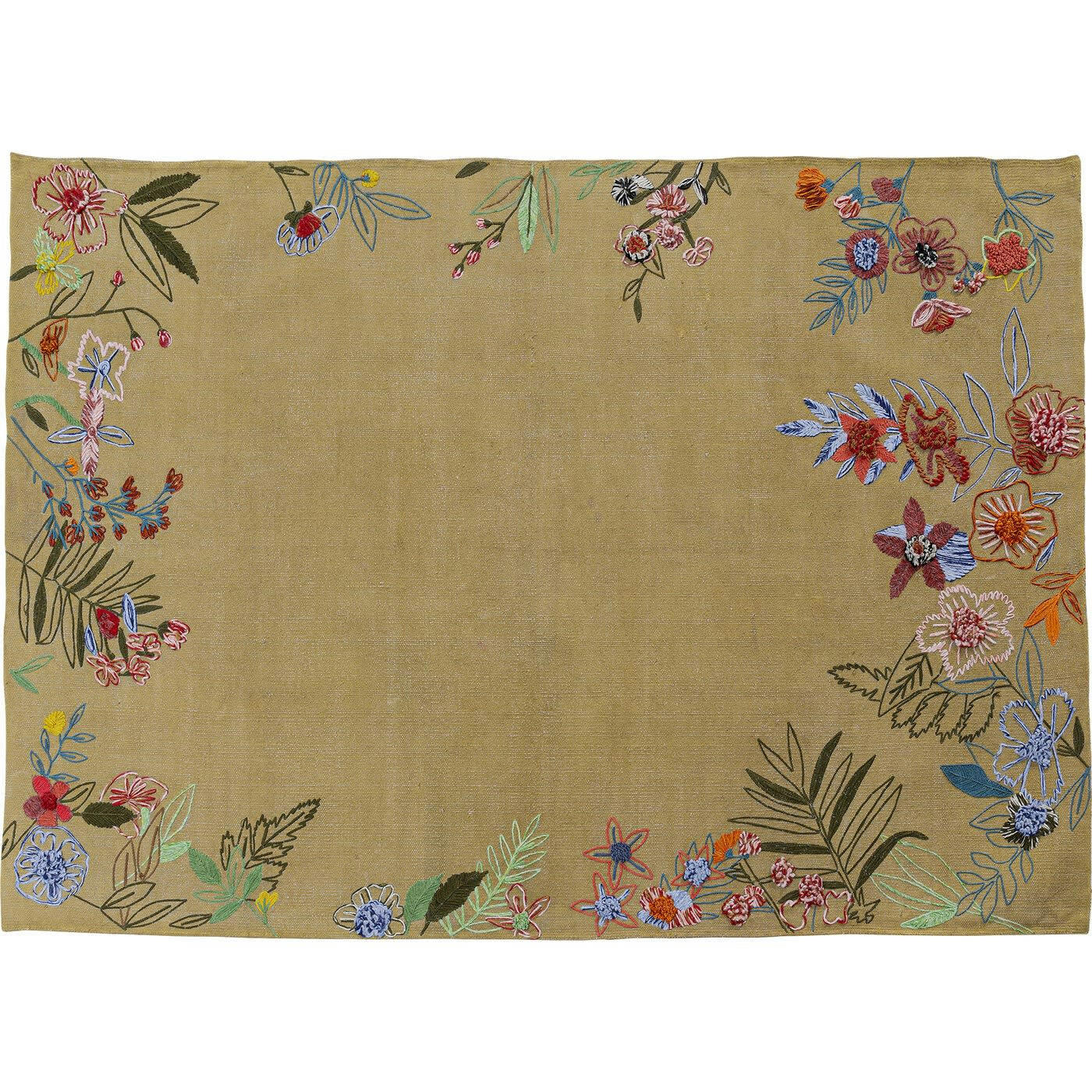 FLOWERY - Tapis fleurs brodées 180x120cm Kare Design