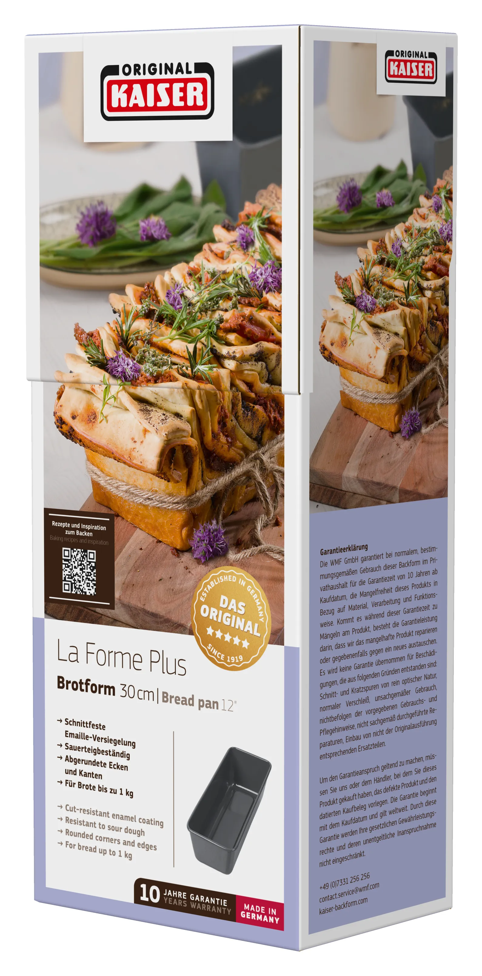 KAISER La Forme Plus Bread Baking Pan, 30 cm