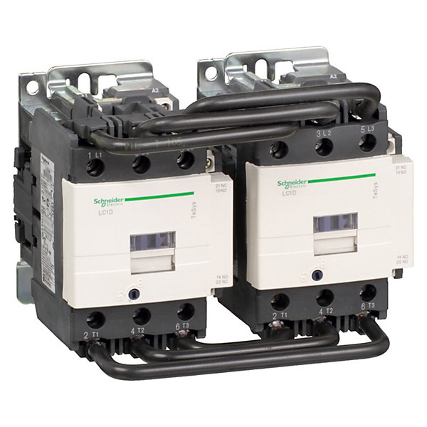 Lc2d80f7 Schneider - Contacteur Inverseur Tripolaire - 3no - 80a - Bobine 110vca - Vis