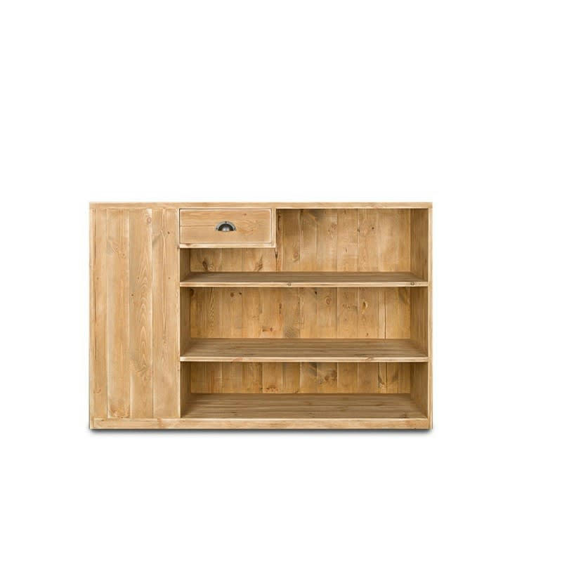 - Comptoir d'accueil double face bois massif