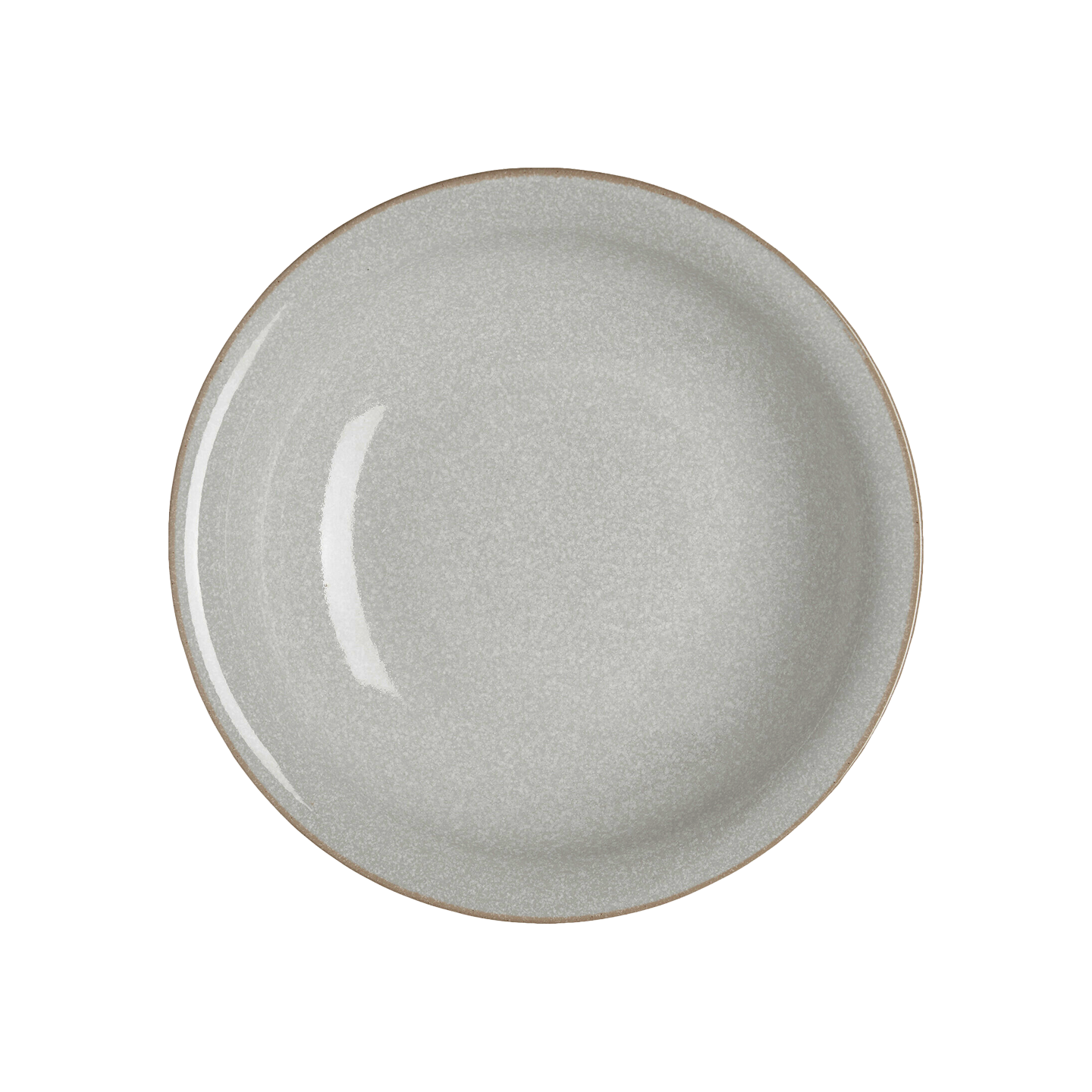 Dove Grey Medium Shallow Bowl