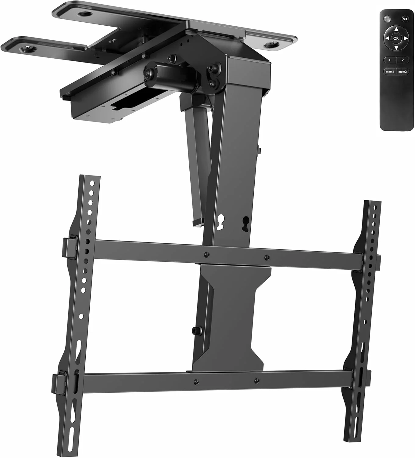 VIVO Electric Ceiling TV Mount, 37 70, Motorized, App Control, Black