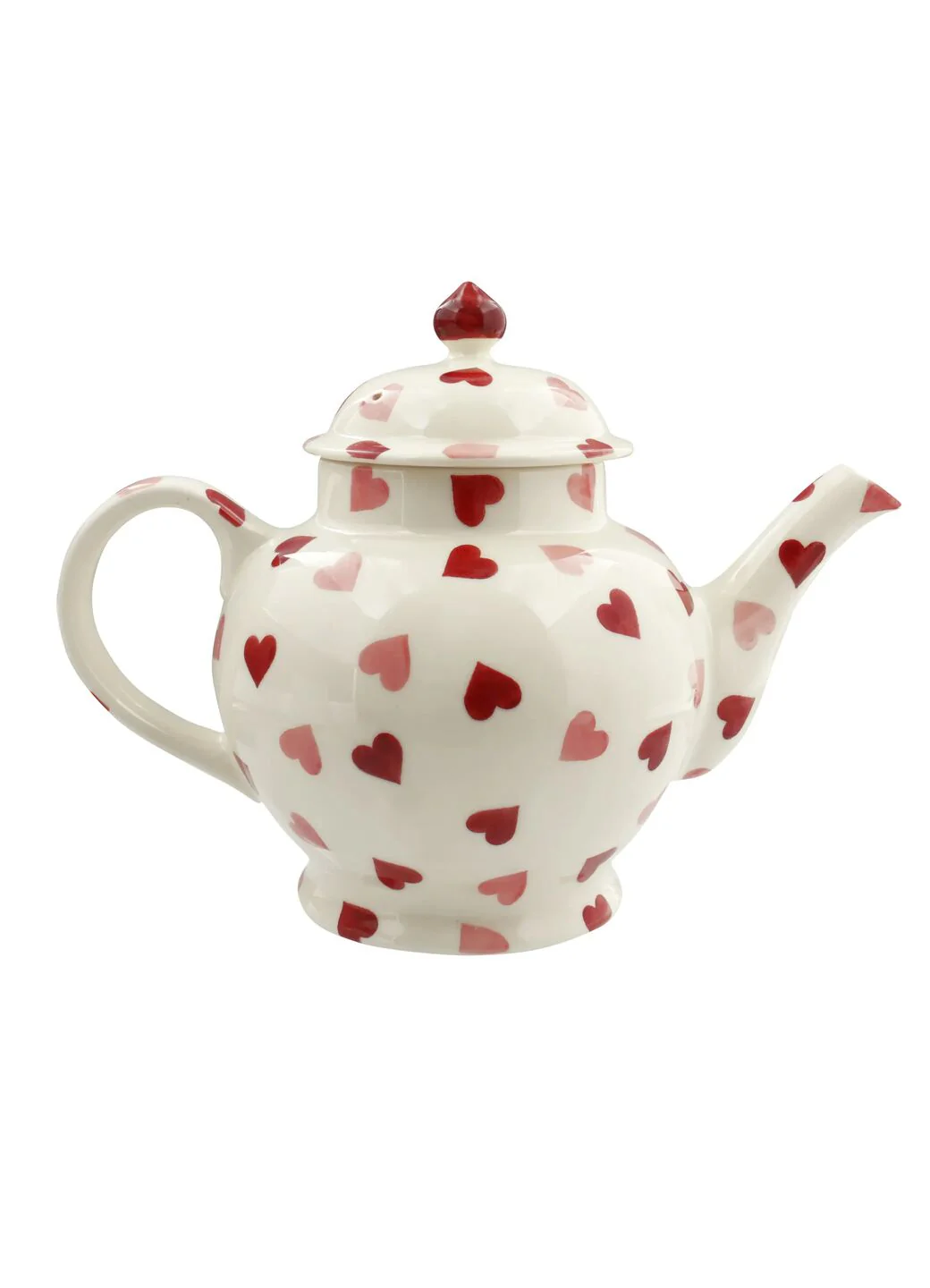 Seconds Pink Hearts 4 Mug Teapot