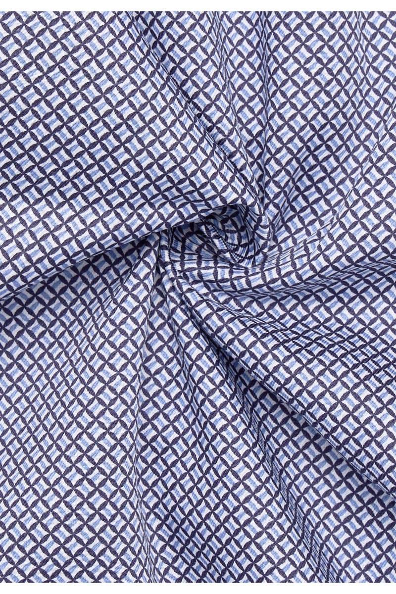 ETERNA Modern Fit Hemd mittelblau, Bedruckt