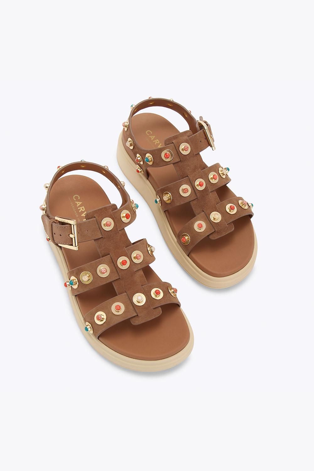Carvela Amalfi Flatform' Suede Sandals