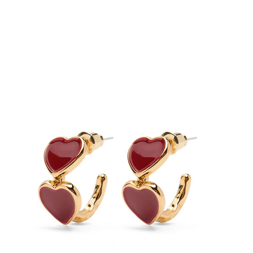 Manfield Rode hartjes ringetjes