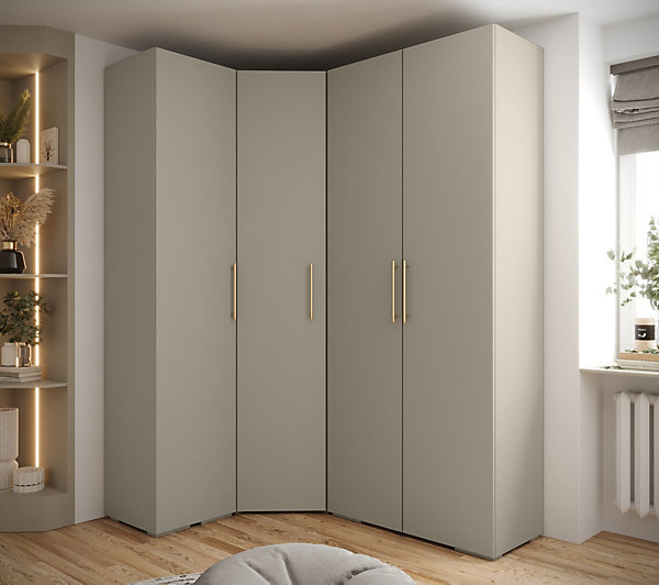 Garde-robe Inova 3 porte battante 236,7/182/47 4 Portes (gris)